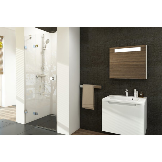 Душевая дверь Ravak Brilliant BSD2 80 см 0UL4AA00Z1 L хром/прозрачное - фото, картинка 2 Душевая дверь Ravak Brilliant BSD2 80 см 0UL4AA00Z1 L хром/прозрачное - фото 2