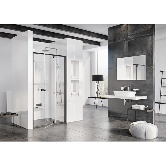 Душевая дверь Ravak Pivot PDOP2 120 см 03GG0300Z1 чёрный/прозрачное - фото 2