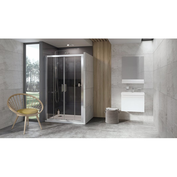 Душевая дверь Ravak 10° 10DP4 130 см 0ZKJ0100Z1 белый/прозрачное - фото 2