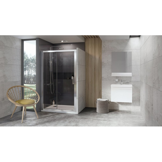 Душевая дверь Ravak 10° 10DP2 110 см 0ZVD0100Z1 белый/прозрачное - фото 2