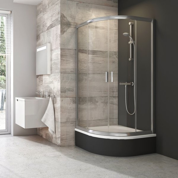 Душевое ограждение Ravak Blix BLCP4 Sabina 80x80 см 3B240C40ZG алюминий/матовое - фото 
