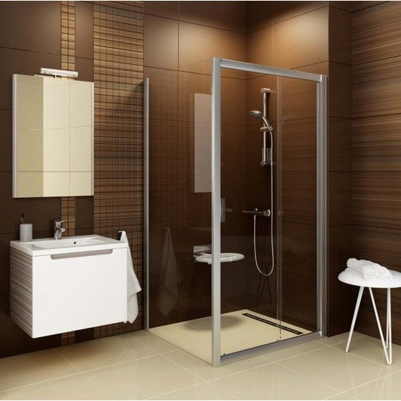 Душевое ограждение Ravak Blix BLDP2+BLPS 110х100 см, сатин/прозрачное - фото 3