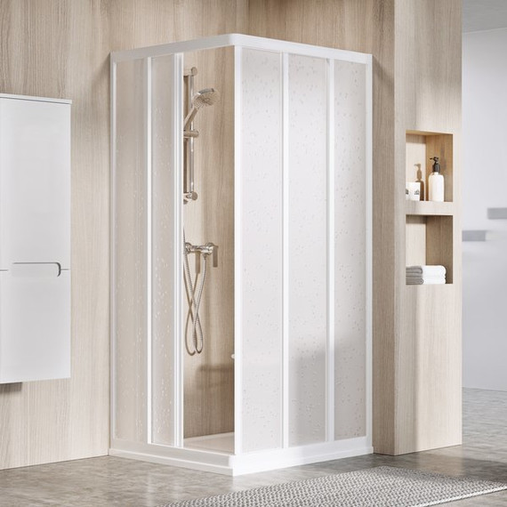 Душевое ограждение Ravak Supernova ASRV3+ASRV3 80x80 см 15V401R211 белый/pearl - фото 