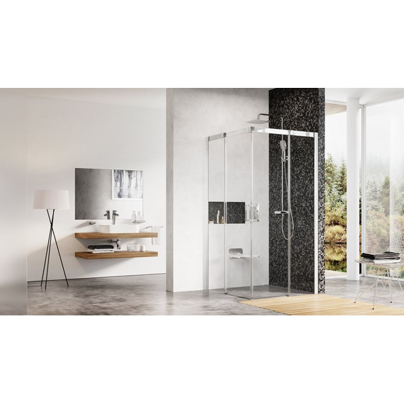 Душевое ограждение Ravak Matrix MSRV4 80x80 см 1WV44100Z1 белый/прозрачное - фото 3