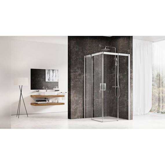 Душевое ограждение Ravak Matrix MSRV4 80x80 см 1WV44U00Z1 сатин/прозрачное - фото 4