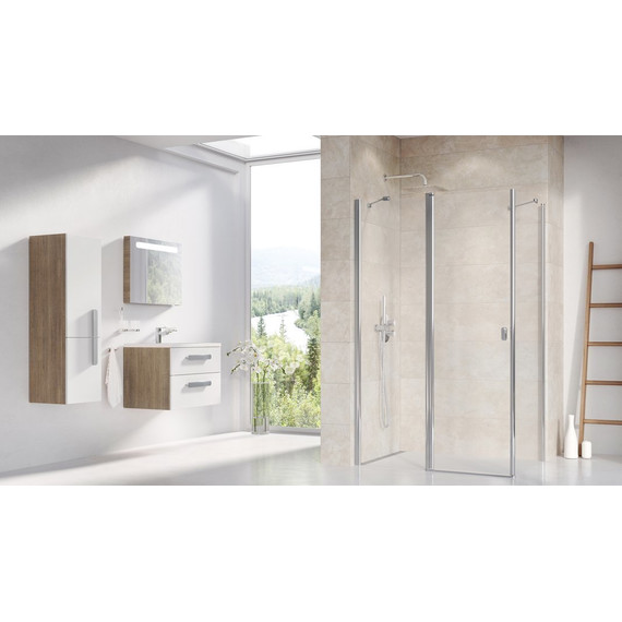 Душевое ограждение Ravak Chrome CRV2+CPS 80x80 см, белый/прозрачное - фото 3