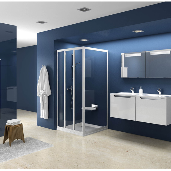 Душевое ограждение Ravak Supernova ASDP3+APSS 90x90 см, сатин/pearl - фото 5