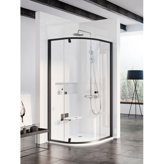 Душевое ограждение Ravak Pivot PSKK3 100x100 см 376AA300Z1 чёрный/прозрачное - фото 