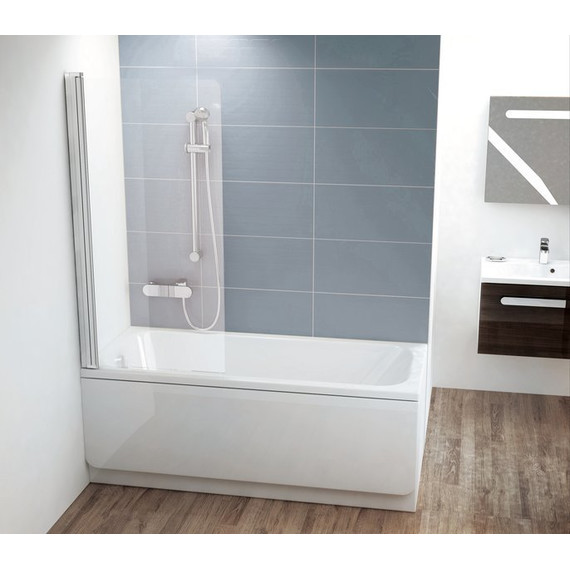 Шторка для ванны Ravak Chrome CVS1 80 см 7QL40C00Z1 L алюминий/прозрачное - фото 