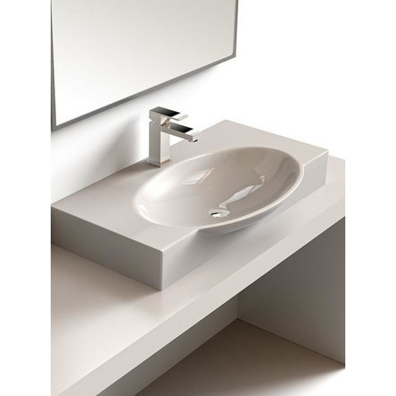 Раковина Sanita Luxe INFINITY 76 см WB.FN/Infinity/76-C/WHT.G/S1 - фото, картинка 4 Раковина Sanita Luxe INFINITY 76 см WB.FN/Infinity/76-C/WHT.G/S1 - фото 4