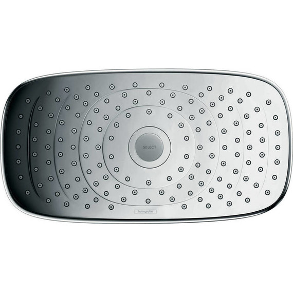 Верхний душ Hansgrohe Raindance Select E 300 2jet 27385400, латунь, белый/хром - фото 2