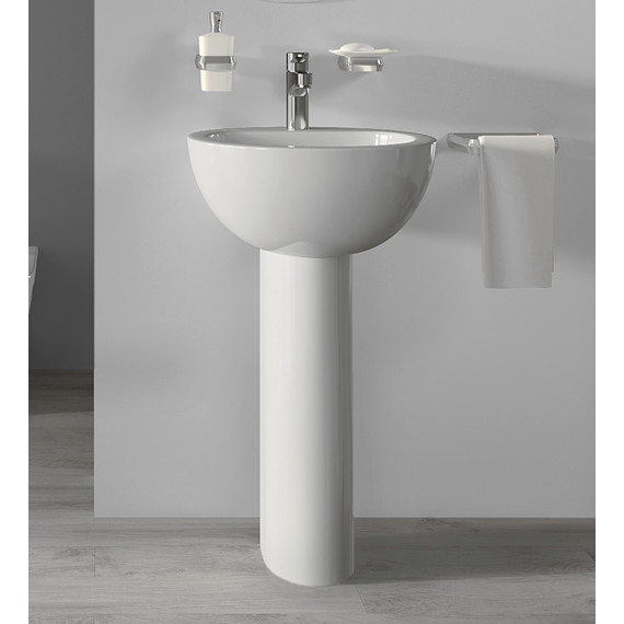 Умывальник Sanita Luxe Art Luxe 50 см WB.PD/Art/50-C/WHT.G/S1 - фото, картинка 2 Умывальник Sanita Luxe Art Luxe 50 см WB.PD/Art/50-C/WHT.G/S1 - фото 2