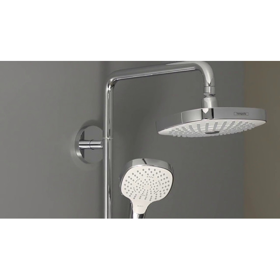Душевая стойка Hansgrohe Croma Select E Showerpipe 180 2jet 27258400, белый/хром - фото 3