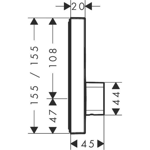 Смеситель для душа с термостатом Hansgrohe Shower Select 15768000 - фото 4
