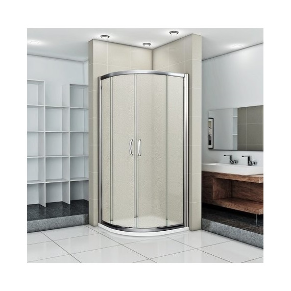 Душевое ограждение Bas Infinity R-100-G-CH 100х100 см, хром/матовое - фото 
