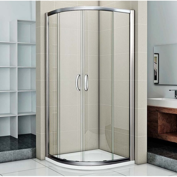 Душевое ограждение Bas Infinity R-90-C-CH 90х90 см, хром/прозрачное - фото 