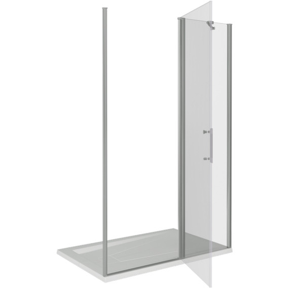 Душевая дверь Bas Mokka WTW-130-C-WE 130 см алюминий/прозрачное - фото 7