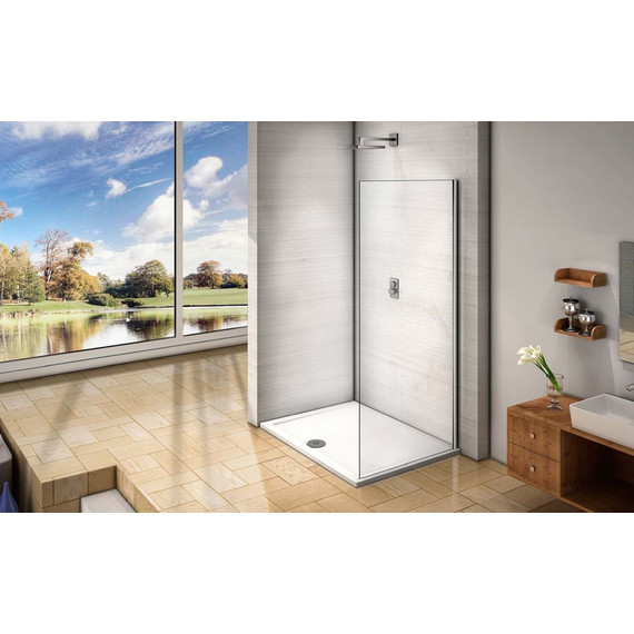 Боковая стенка Bas Orion SP-80-G-CH 80 см хром/матовое - фото 5