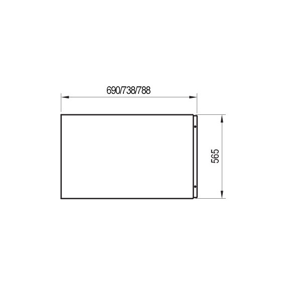 Панель боковая для ванны Ravak Domino A U 70 см CZ00110A00 - фото, картинка 3 Панель боковая для ванны Ravak Domino A U 70 см CZ00110A00 - фото 3