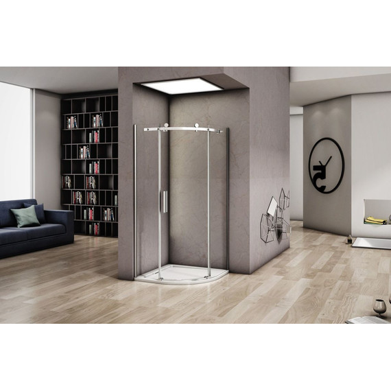 Душевое ограждение Bas Altair R-100-C-CH 100х100 см, хром/прозрачное - фото, картинка 2 Душевое ограждение Bas Altair R-100-C-CH 100х100 см, хром/прозрачное - фото 2