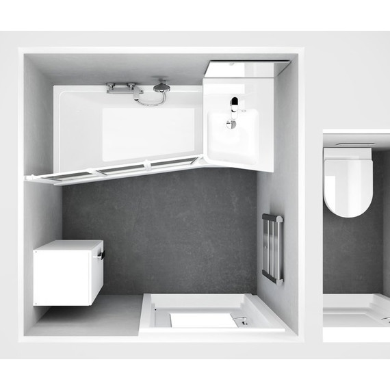 Ванна акриловая Ravak BeHappy II 150x75 см C991000000 R - фото 7