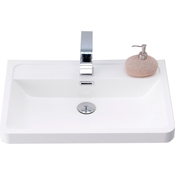 Тумба подвесная с раковиной BelBagno ENERGIA-N-600-2C-SO-BL 60 см, белый - фото 4