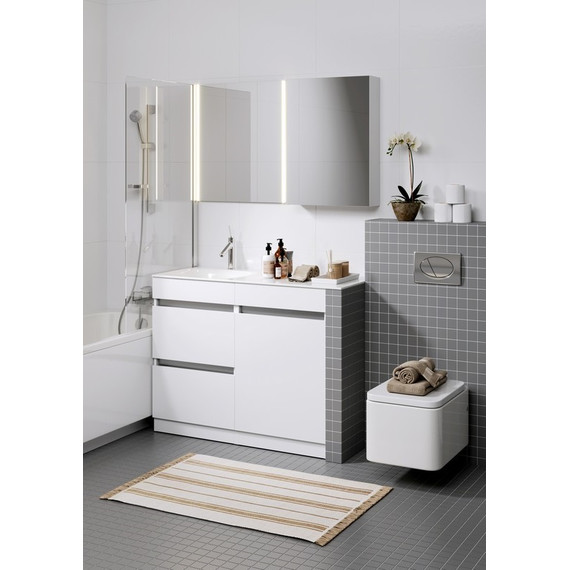 Тумба напольная с раковиной-столешницей Aqwella Forma 115 см FOR01052 R, 2 ящика - фото, картинка 8 Тумба напольная с раковиной-столешницей Aqwella Forma 115 см FOR01052 R, 2 ящика - фото 8