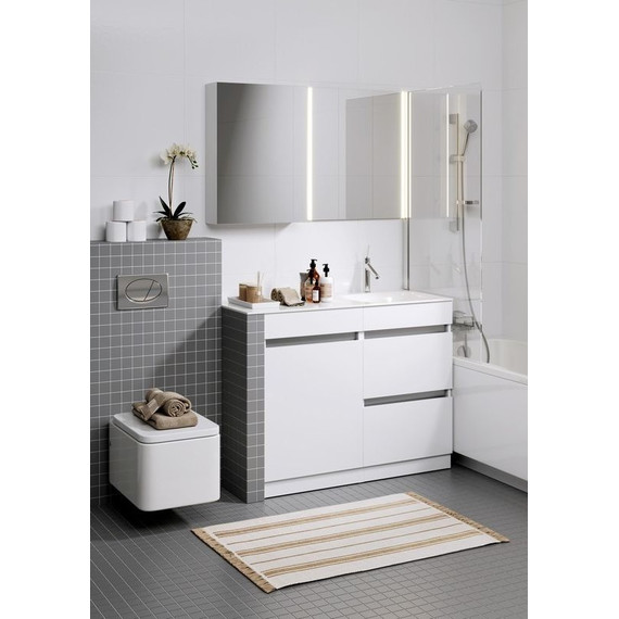 Тумба напольная с раковиной-столешницей Aqwella Forma 115 см FOR0105KL, б/к - фото 8