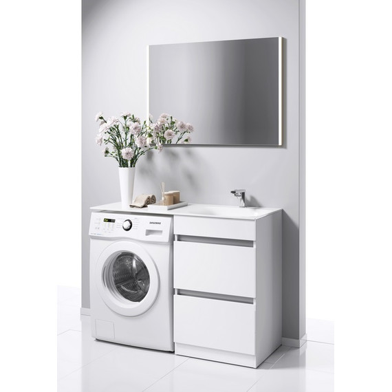 Тумба напольная с раковиной-столешницей Aqwella Forma 115 см FOR01052 R, 2 ящика - фото, картинка 4 Тумба напольная с раковиной-столешницей Aqwella Forma 115 см FOR01052 R, 2 ящика - фото 4