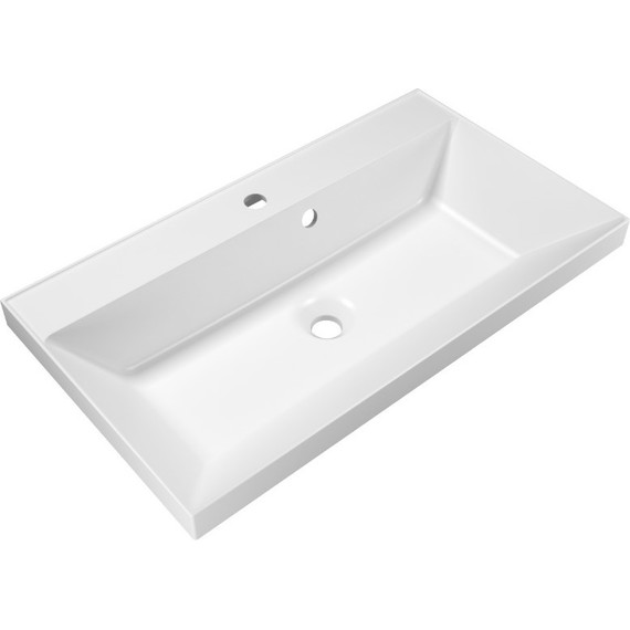 Тумба подвесная с раковиной BelBagno VITTORIA-800-2C-SO-BL 80 см, белый - фото 7