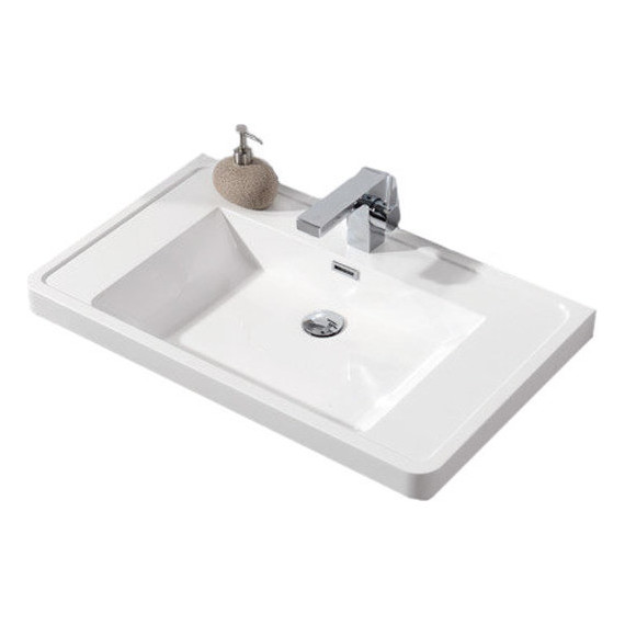 Тумба подвесная с раковиной BelBagno ANCONA-N-900-2C-SO-BL 90 см, белый - фото 3