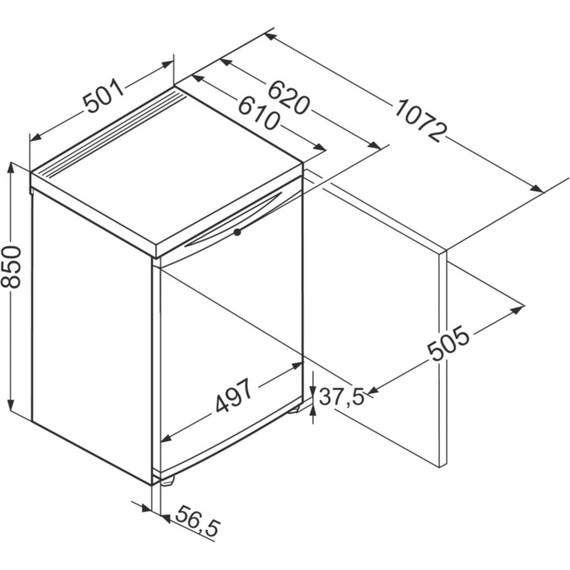 Однокамерный холодильник Liebherr T 1400 - фото 3