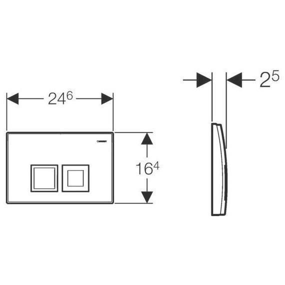 Смывная клавиша Geberit Delta 50 115.135.21.1 - фото, картинка 3 Смывная клавиша Geberit Delta 50 115.135.21.1 - фото 3