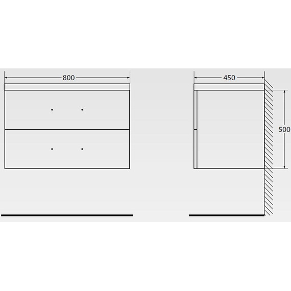 Тумба подвесная с раковиной BelBagno AURORA-800-2C-SO-RT 80 см, Rovere Tabacco, Цвет фасада: Rovere Tabacco - фото 7