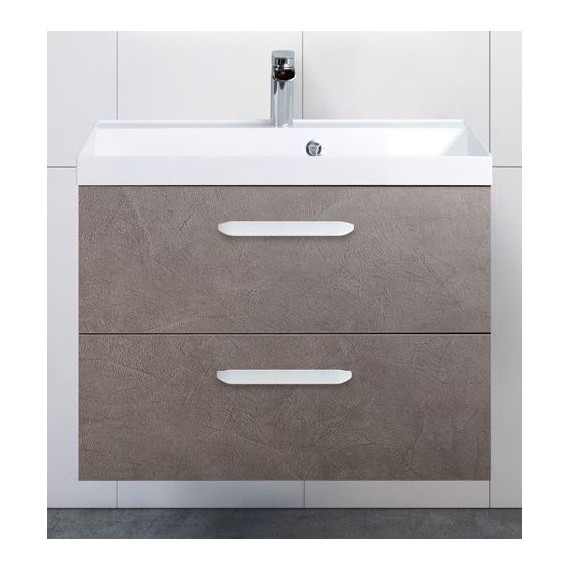 Тумба подвесная с раковиной BelBagno AURORA-600-2C-SO-PG 60 см, Pietra Grigio, Цвет фасада: Pietra Grigio - фото 4