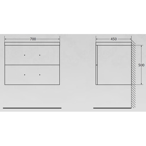 Тумба подвесная с раковиной BelBagno AURORA-700-2C-SO-RNN 70 см, Rovere Nebrasca Nature, Цвет фасада: Rovere Nebrasca Nature - фото, картинка 7 Тумба подвесная с раковиной BelBagno AURORA-700-2C-SO-RNN 70 см, Rovere Nebrasca Nature, Цвет фасада: Rovere Nebrasca Nature - фото 7