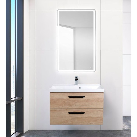 Тумба подвесная с раковиной BelBagno AURORA-700-2C-SO-RNN 70 см, Rovere Nebrasca Nature, Цвет фасада: Rovere Nebrasca Nature - фото, картинка 3 Тумба подвесная с раковиной BelBagno AURORA-700-2C-SO-RNN 70 см, Rovere Nebrasca Nature, Цвет фасада: Rovere Nebrasca Nature - фото 3