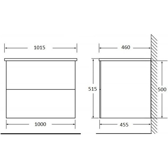 Тумба подвесная с раковиной BelBagno ETNA-1000-2C-SO-RN-P 100 см, Rovere Nature, Цвет фасада: Rovere Nature - фото 5