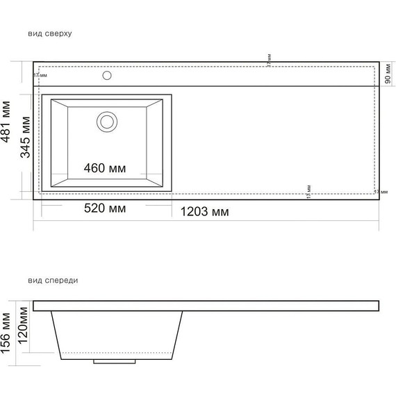Тумба напольная с раковиной-столешницей BelBagno KRAFT-LVD-580/1200-2C-PIA-PP 120 см L, Pino Pasadena - фото 12