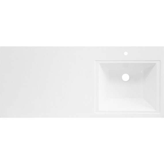 Тумба напольная с раковиной-столешницей BelBagno KRAFT-LVD-580/1200-2C-PIA-BO 120 см R, Bianco Opaco - фото 3