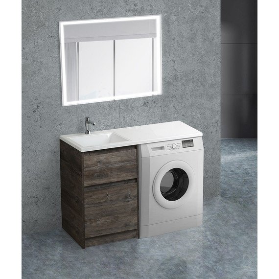 Тумба напольная с раковиной-столешницей BelBagno KRAFT-LVD-580/1200-2C-PIA-PP 120 см L, Pino Pasadena - фото 2