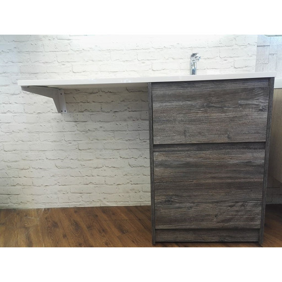 Тумба напольная с раковиной-столешницей BelBagno KRAFT-LVD-580/1200-2C-PIA-PP 120 см R, Pino Pasadena - фото 7