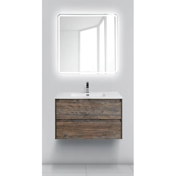 Тумба подвесная с раковиной BelBagno KRAFT-700-2C-SO-PP 70 см, Pino Pasadena - фото, картинка 2 Тумба подвесная с раковиной BelBagno KRAFT-700-2C-SO-PP 70 см, Pino Pasadena - фото 2