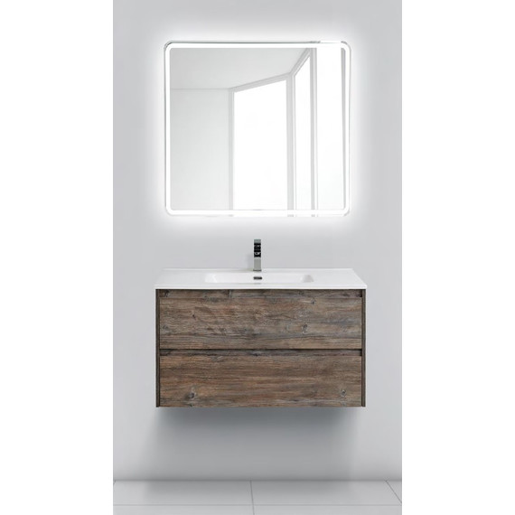 Тумба подвесная с раковиной BelBagno KRAFT-800-2C-SO-PP 80 см, Pino Pasadena - фото, картинка 2 Тумба подвесная с раковиной BelBagno KRAFT-800-2C-SO-PP 80 см, Pino Pasadena - фото 2