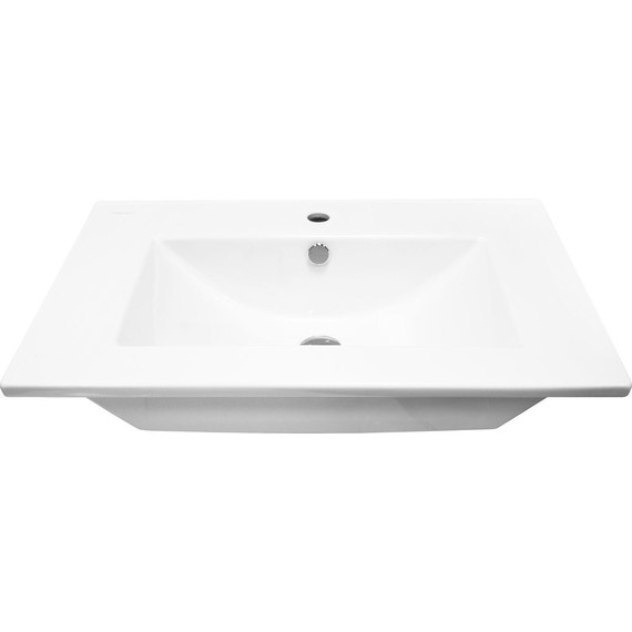 Тумба напольная с раковиной Стиль Дина 75 см, белый - фото 3