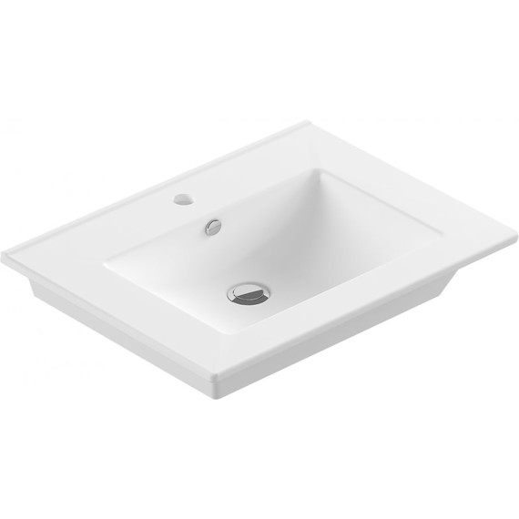 Тумба напольная с раковиной Стиль Дина 75 см, белый - фото 4