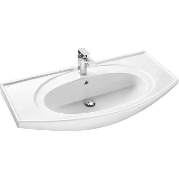 Тумба напольная с раковиной Стиль Коралл-100 см, белый - фото, картинка 2 Тумба напольная с раковиной Стиль Коралл-100 см, белый - фото 2