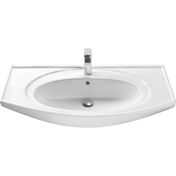 Тумба напольная с раковиной Стиль Коралл-100 см, белый - фото, картинка 4 Тумба напольная с раковиной Стиль Коралл-100 см, белый - фото 4