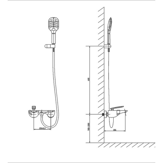 Смеситель для ванны Timo Helmi 4014/00-16Y, хром/белый - фото 5