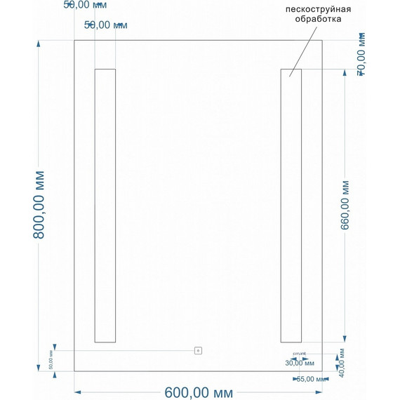 Зеркало Cersanit Base 020 Led 60 см KN-LU-LED020*60-b-Os - фото, картинка 6 Зеркало Cersanit Base 020 Led 60 см KN-LU-LED020*60-b-Os - фото 6